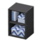 Upright Organizer (Black - Cool Zigzags) NH Icon.png