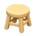 Wooden stool's Light wood variant