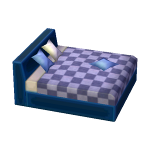 Modern Bed (Blue Tone - Modern Plaid) NL Model.png