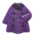Pleather trench coat's Purple variant