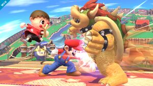 SSB4 Villager vs. Bowser.jpg