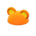 Flashy Round-Ear Animal Hat (Orange) NH Storage Icon.png