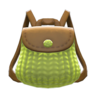 knitted-grass backpack
