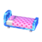 Polka-Dot Bed (Sapphire - Peach Pink) NL Model.png