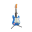 Rock Guitar (Cool Blue - Cute Logo)