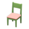 Simple Chair (Green - Pink) NH Icon.png