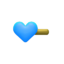 Heart Hairpin (Blue) NH Icon.png