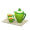 Tea Set (Green - Gray) NH Icon.png