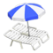 Beach Chairs with Parasol (White - Blue & White) NH Icon.png