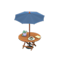 Bistro Table (Natural Wood - Navy Blue) NH Icon.png