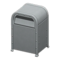Steel Trash Can (Silver - None) NH Icon.png