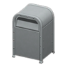 steel trash can