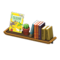 Wall-Mounted Bookshelf (Dark Brown - Field Guide) NH Icon.png