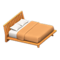 Artful Bed (Orange Wood - Orange) NH Icon.png
