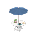 Bistro Table (White - Navy Blue) NH Icon.png