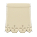 Cut-Pleather Skirt (White) NH Icon.png