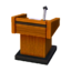 lectern with mic