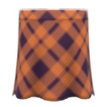 Long Plaid Skirt (Beige) NH Icon.png
