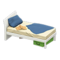 Sloppy Bed (White - Navy Blue) NH Icon.png