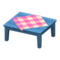 Wooden Table (Blue - Pink) NH Icon.png