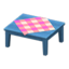 Wooden Table (Blue - Pink)