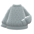 Aran-Knit Sweater (Gray) NH Icon.png