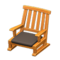 Artful Chair (Orange Wood - Black) NH Icon.png