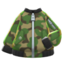 camo bomber-style jacket