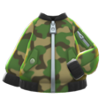 Camo bomber-style jacket (New Horizons) - Animal Crossing Wiki - Nookipedia