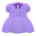 Pintuck-Pleated Dress's Purple variant