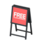 Standing Shop Sign (Black - FREE) NH Icon.png