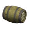 sideways pirate barrel