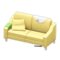 Sloppy Sofa (Yellow - White) NH Icon.png