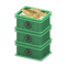 Stacked Fish Containers (Green - Sakana (Fish)) NH Icon.png