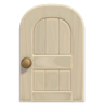 White Wooden Door (Round) NH Icon.png