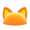 Flashy Pointy-Ear Animal Hat (Orange) NH Icon.png