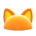 Flashy pointy-ear animal hat's Orange variant
