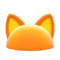Flashy Pointy-Ear Animal Hat (Orange) NH Icon.png