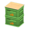 Stacked Bottle Crates (Green - Orange) NH Icon.png