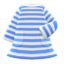 Striped Dress (Blue) NH Icon.png