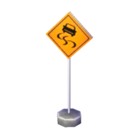 Wet-road sign
