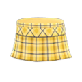 Checkered School Skirt (Yellow) NH Storage Icon.png