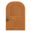 Maple Wooden Door (Round) NH Icon.png