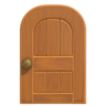 Maple Wooden Door (Round) NH Icon.png