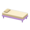 Simple Bed (Purple - White) NH Icon.png