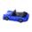 Sports car's Blue variant