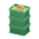 Stacked Fish Containers's Green variant