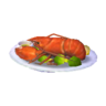 Steamed lobster