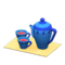 Tea Set (Blue - Yellow) NH Icon.png