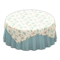 Large Covered Round Table (Floral Print - Plain Pearl Blue) NH Icon.png